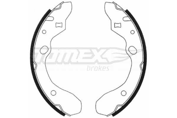 Sada brzdových čelistí TOMEX Brakes